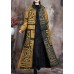 Beautiful Yellow Stand Collar Button Winter Cotton Parka Long sleeve