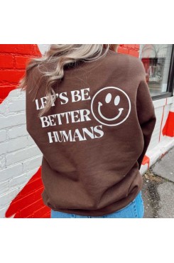 Smiley letter print top HF2113-04-02