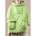 Winter Clothes 2021 Green New Women Loose Large Size Cotton Coat