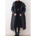 Casual Loose fitting down jacket hooded overcoat asymmetric down coat winter