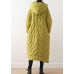 Free Shipping- yellow coat casual hooded women parka overcoat-Limited Stock