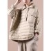 Elegant plus size down jacket overcoat red lapel pockets goose Down coat