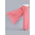 Pink Linen Wide Leg Pants High Waist Wrinkled Summer