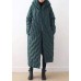 Casual Loose fitting down jacket hooded overcoat asymmetric down coat winter