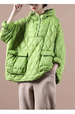 Winter Clothes 2021 Green New Women Loose Large Size Cotton Coat