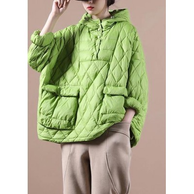 Winter Clothes 2021 Green New Women Loose Large Size Cotton Coat