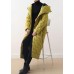 Free Shipping- yellow coat casual hooded women parka overcoat-Limited Stock