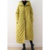 Free Shipping- yellow coat casual hooded women parka overcoat-Limited Stock